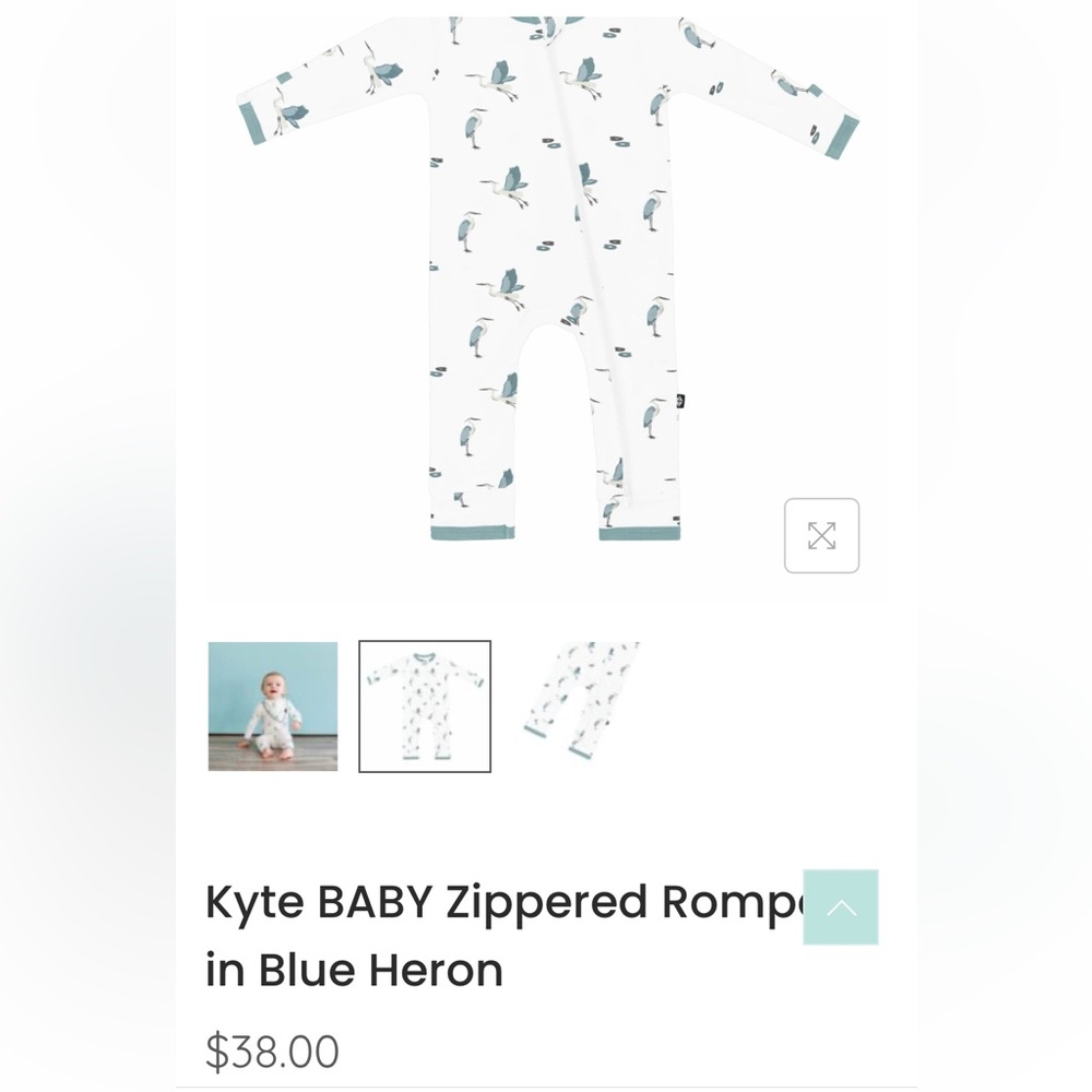 BUNDLE EUC - 6 Kyte Baby Onsies Sz 3-6 mo